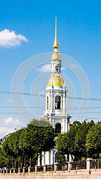 St. Nicholas Naval Cathedral . Bell Tower. St. Petersburg