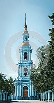 St. Nicholas Naval Cathedral . Bell Tower.St. Petersburg