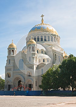 St. Nicholas Naval Cathedral, Kronstadt. Russia