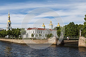 St. Nicholas naval cathedral in St. Petersburg,