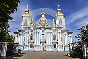 St. Nicholas naval cathedral in St. Petersburg