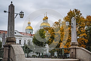 St Nicholas Naval Cathedral, St Petersburg, Russia.