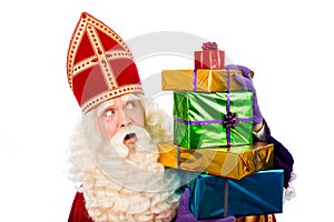 St.Nicholas showing gifts