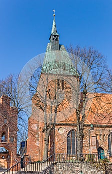 St. Nicolai church at the market square of Molln