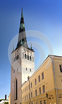 St Olaf (Oleviste) Church. Tallinn, Estonia photo