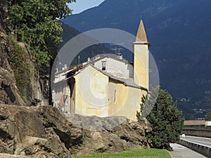 St Orso chapel in the Village of Donnas