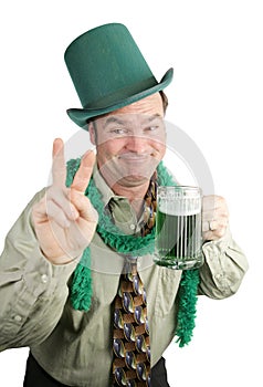 St Paddy's Day Drunk - Peace Sign