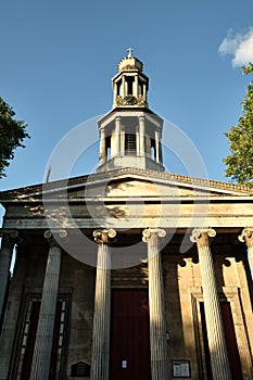 St Pancras New Church, Euston Road in London, UK.