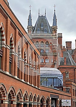 St Pancras railway station London UK