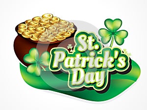 St par tick's Day Background with Coin photo