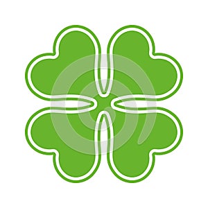 St patrick clover leaf