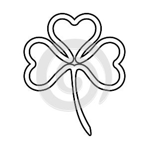 St patrick clover leaf