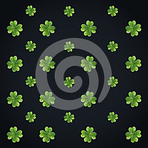 St patrick clover leaf