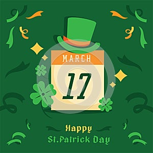 St.Patrick day calendar celebration