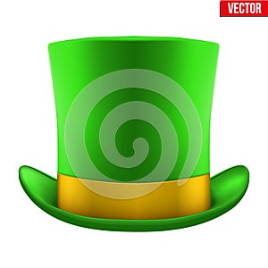 St Patrick hat isolated on white background
