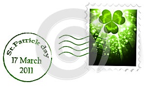 St.Patrick holiday postal stapm