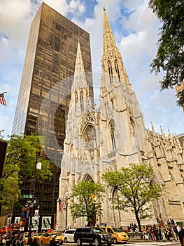 St Patrick`s Cathedral, Fifth Avenue Manhattan New York City