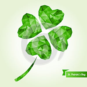 St. Patrick's day background with clover.