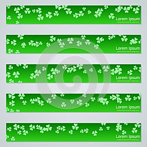 St.Patrick`s Day banners vector collection