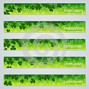 St.Patrick`s Day banners vector collection