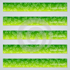 St.Patrick`s Day banners vector collection