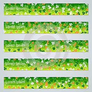 St.Patrick`s Day banners vector collection