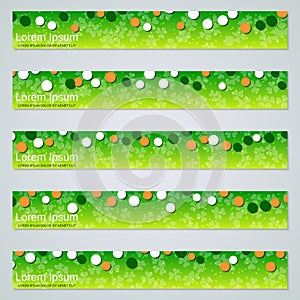 St.Patrick`s Day banners vector collection