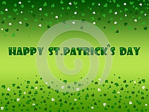 St. Patrick`s Day celebration greeting card