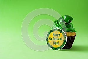 St. Patrick`s Day cupcake