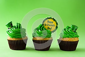 St. Patrick`s Day cupcakes