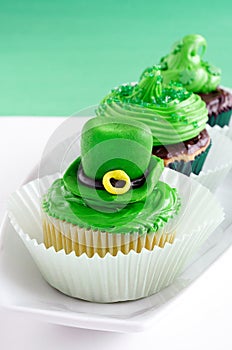 St. Patrick's Day cupcakes