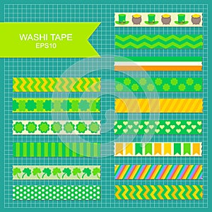 St. Patrick`s Day decorarive washi tape
