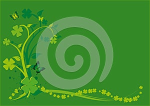 St. Patrick's Day Floral Background