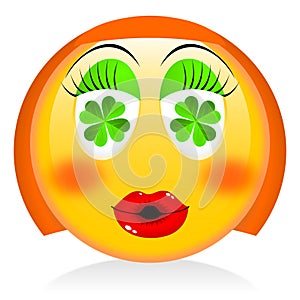 St. Patrick`s Day - girl emoji