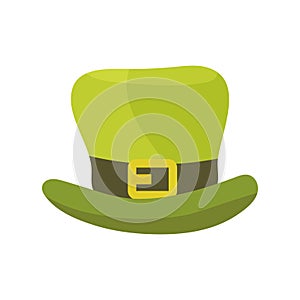 St patrick's day, green hat . vector illustration on white background for postcard, t-shirt, sticker,