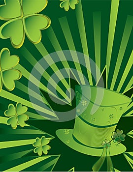 St Patrick's Day hat background