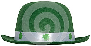 St Patrick`s Day Hat, Isolated, Green photo