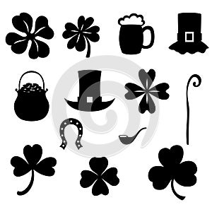 St. Patrick`s day icon set