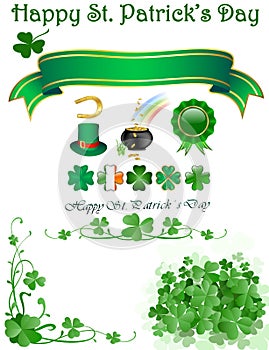 St patrick`s day icons