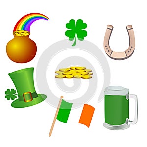 St, patrick's day icons