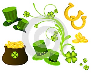 St. Patricks Day icons photo