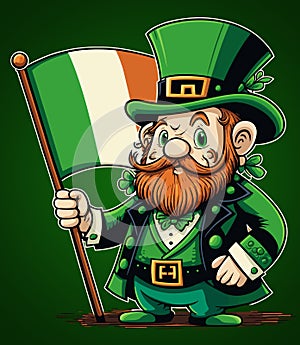 St. Patrick`s Day. Irish holiday. Simple graphics. leprechaun. Poster or banner