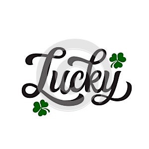 St. Patrick`s day lettering