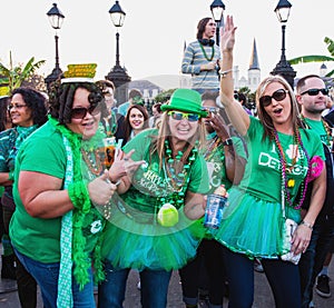 St. Patrick`s Day Parade New Orleans Louisiana