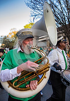 St. Patrick`s Day Parade New Orleans Louisiana