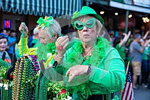 St. Patrick`s Day Parade New Orleans Louisiana