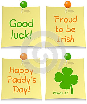 St. Patrick s Day Post It Set