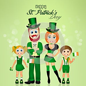 St.Patrick`s Day postcard