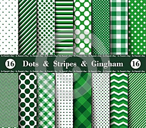 St. Patrick`s Day Seamless Pattern Background