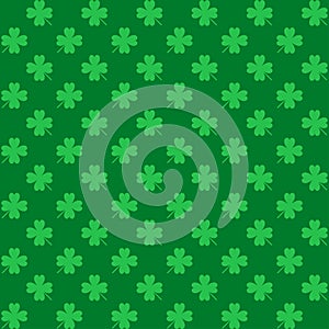 St. Patrick's Day Seamless Pattern with Clover for wallpapers